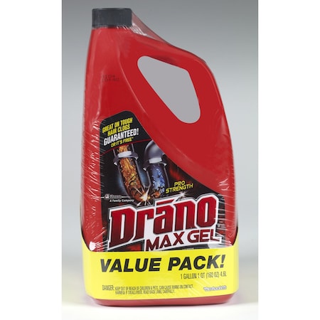 B & K Drano Professional Strength Gel Drain Clog Remover 160 oz 70462